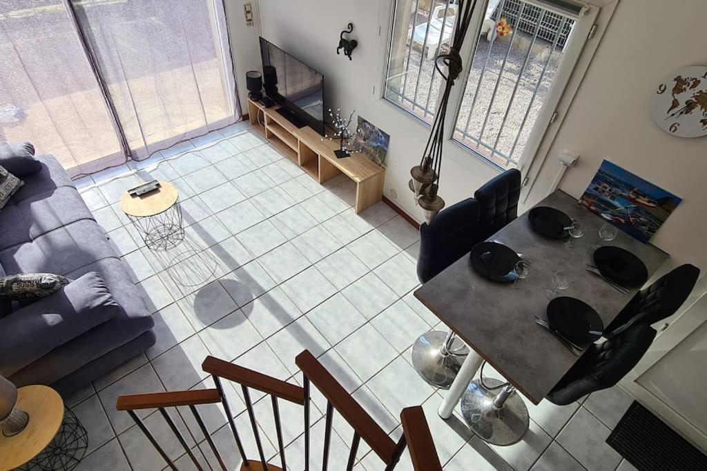 Proche mer appartement avec jardin,place parking. Elne Exteriör bild